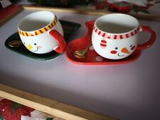 Tazze natalizie ceramica usato  Italia