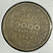 Moeda Brasil 2000 Reis 1939 - Floriano Peixoto - KM# 551 - EB2061, usado comprar usado  Brasil 