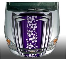 Hibiscus Vinil gráfico Decalque Go Kart Golf Kart Carro De Corrida Capuz Wrap Beach Croozer, usado comprar usado  Enviando para Brazil