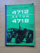 WSTĘPNIE UŻYWANE CIĄGNIKI ZETOR 4712 I 4718 INSTRUKCJA OBSŁUGI DLA KOLEKCJONERÓW INSTRUKCJA GC na sprzedaż  Wysyłka do Poland