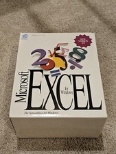 Discos selados conjunto caixa software Microsoft Excel para Windows versão 4.0 1992, usado comprar usado  Enviando para Brazil