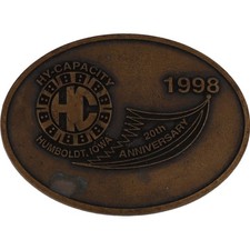 Fivela de cinto vintage Hy-Capacity 20º aniversário 1998 trator agrícola comprar usado Fivela de cinto vintage Hy-Capacity 20º aniversário 1998 trator agrícola comprar usado  Enviando para Brazil