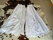 white voile curtains lined for sale  DARLINGTON