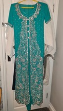 Indian lengha green for sale  ILFORD