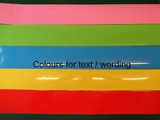 Plain personalised coloured for sale  NOTTINGHAM