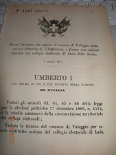 Regio decreto 1879 usato  Italia