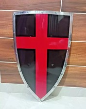 Escudo da Cruz Vermelha Templária Medieval-Armadura Cavaleiro Guerreiro Escudo de Batalha-Decoração de Parede comprar usado  Enviando para Brazil