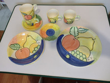 Colourful piece crockery for sale  CHELTENHAM