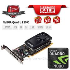 Placa de Vídeo Gráfica Nvidia Quadro P1000 4GB GDDR5 Mini DP PCIe VCQP1000V2ATX comprar usado  Enviando para Brazil