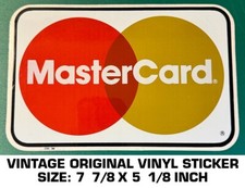 Usado, CARTÃO DE CRÉDITO MASTERCARD - ADESIVO DECALQUE VINIL ORIGINAL VINTAGE comprar usado  Enviando para Brazil
