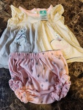 Conjunto de 2 peças de flores Disney Baby Girls 3-6 M Winnie The Pooh & Piglet, usado comprar usado  Enviando para Brazil