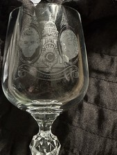 Commemorative wine glass for sale  VERWOOD