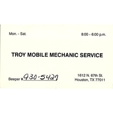 Troy mobile mechanic for sale  Hinckley
