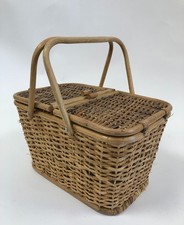 Vintage wicker picnic for sale  RUGBY