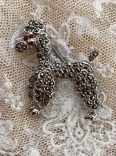 Vintage poodle brooch for sale  WINCANTON