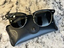 Óculos de sol Ray Ban masculino armação de metal tom dourado dobrável Club Master preto RB3016 comprar usado  Enviando para Brazil