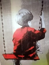 Quadro bimbo altalena usato  Massa