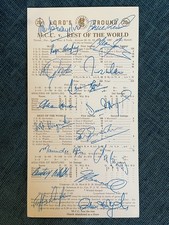 Cricket scorecard mcc for sale  COALVILLE
