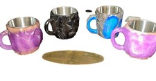 Canecas de café cristal mineral resina 400 ml com alças elegantes cristal mineral falso comprar usado  Enviando para Brazil
