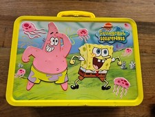 Bob Esponja Calça Quadrada Grande Lancheira de Metal Viacom 2006 33cm X 23cm comprar usado  Enviando para Brazil