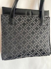 Bolsa feminina vintage CH Carolina Herrera preta com logotipo monograma comprar usado  Enviando para Brazil