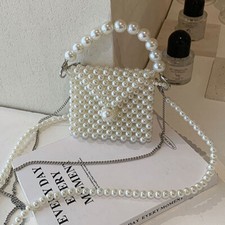 Bolsa tiracolo de ombro pérola mini mão miçangas presentes de embreagem de casamento (estilo B) comprar usado  Enviando para Brazil
