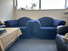 Navy blue fabric for sale  HARROW