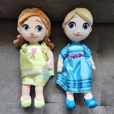 Conjunto de Pelúcia Boneca Infantil Anna e Elsa Coleção Animador Disney Store 13" comprar usado  Enviando para Brazil