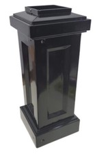Usado, Capa decorativa ou mortalha de poste de luz de alumínio, estilo moderno poste de 4” comprar usado  Enviando para Brazil