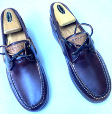 Sapatos de barco SPERRY Mako 2 olhos canoa Moc, couro marrom 0764027 masculino 10,5M, muito bom estado usado comprar usado  Enviando para Brazil