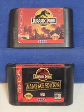 Jurassic Park Sega Genesis, 1993 Lote De 2 Videogames + Edição Rampage  comprar usado Jurassic Park Sega Genesis, 1993 Lote De 2 Videogames + Edição Rampage  comprar usado  Enviando para Brazil