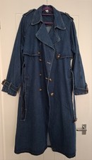 Womens denim trench for sale  DERBY