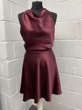 Quiz burgundy satin for sale  POOLE