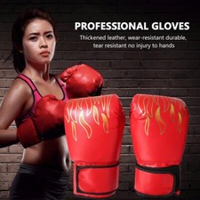 Luvas de boxe PU luvas de treinamento de kickboxing luvas de soco para adultos (vermelhas) comprar usado  Enviando para Brazil