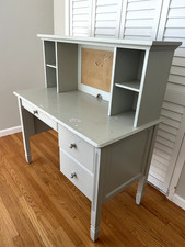 pottery solid barn desk wood for sale  Los Angeles