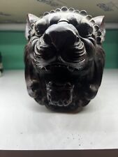 Carved wood lion for sale  LONDON