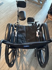 Silla de ruedas plegable Medline 16”W x 16”D asiento basculante respaldo reposapiés elevables segunda mano  Embacar hacia Mexico