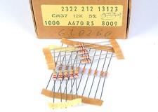 10 resistores de filme de carbono Philips CR37 1/2W 36 VALORES 100R 1K 10K 47K 100K 220K comprar usado  Enviando para Brazil