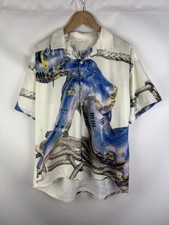 Camisa masculina Hajime Sorayama 2G espermatozóide manga curta estampada com botões , usado comprar usado  Enviando para Brazil