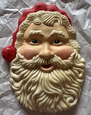 Decoração de porta de parede vintage década de 1990 música eletrônica rosto de Papai Noel toca 3 músicas não testadas comprar usado  Enviando para Brazil