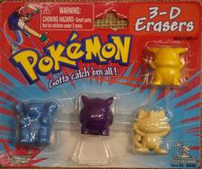 Vintage pokémon erasers for sale  Englewood
