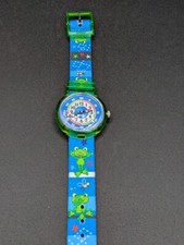 Usado, Relógio infantil Flik-Flak Swatch infantil Quak Time FBNP058 sapo azul e verde comprar usado  Enviando para Brazil