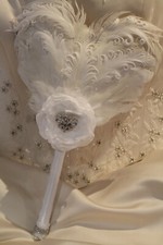 Bouquet mariage plume d'occasion  Expédié en France