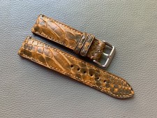 Pulseira de relógio marrom couro de cobra genuíno, tamanho personalizado 16 17 18 19 20 21 22mm comprar usado Pulseira de relógio marrom couro de cobra genuíno, tamanho personalizado 16 17 18 19 20 21 22mm comprar usado  Enviando para Brazil