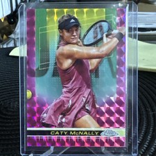 Tênis 2024 Topps Chrome CATY MCNALLY rosa refrator geométrico /65 comprar usado  Enviando para Brazil