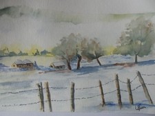 Aquarelle originale signée d'occasion Aquarelle originale signée d'occasion  Moissac