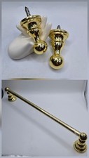 Novo Baldwin Classic Banho de Latão Polido Sólido •18" Toalheiro/2 Roupão-Toalha Botões comprar usado  Enviando para Brazil