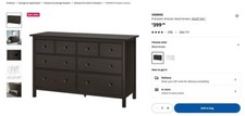 Black ikea dresser for sale  Boston