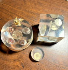 Lote de 3 cubos/redondas de resina com 1 onça de 90% moedas de prata comprar usado  Enviando para Brazil
