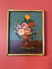 Vintage floral oil for sale  Paramus
